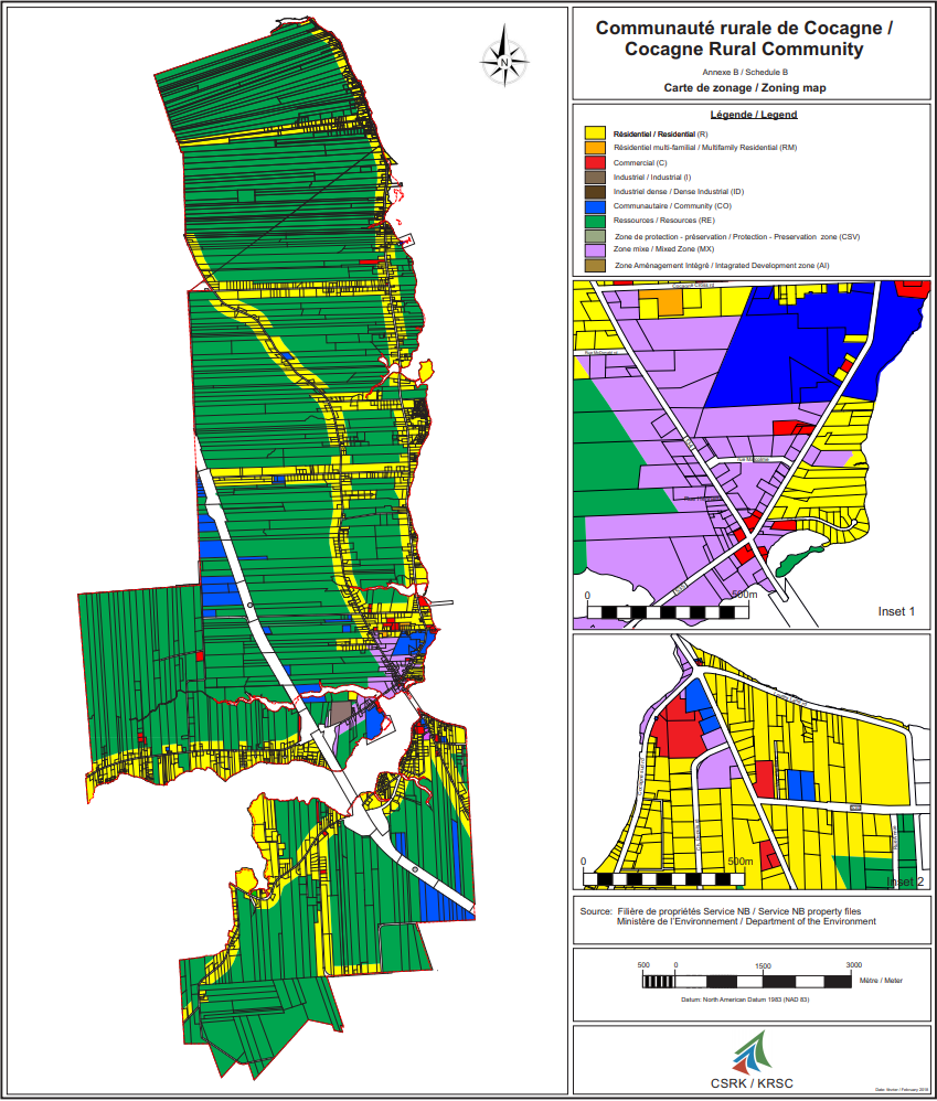 Cocagne's Zoning